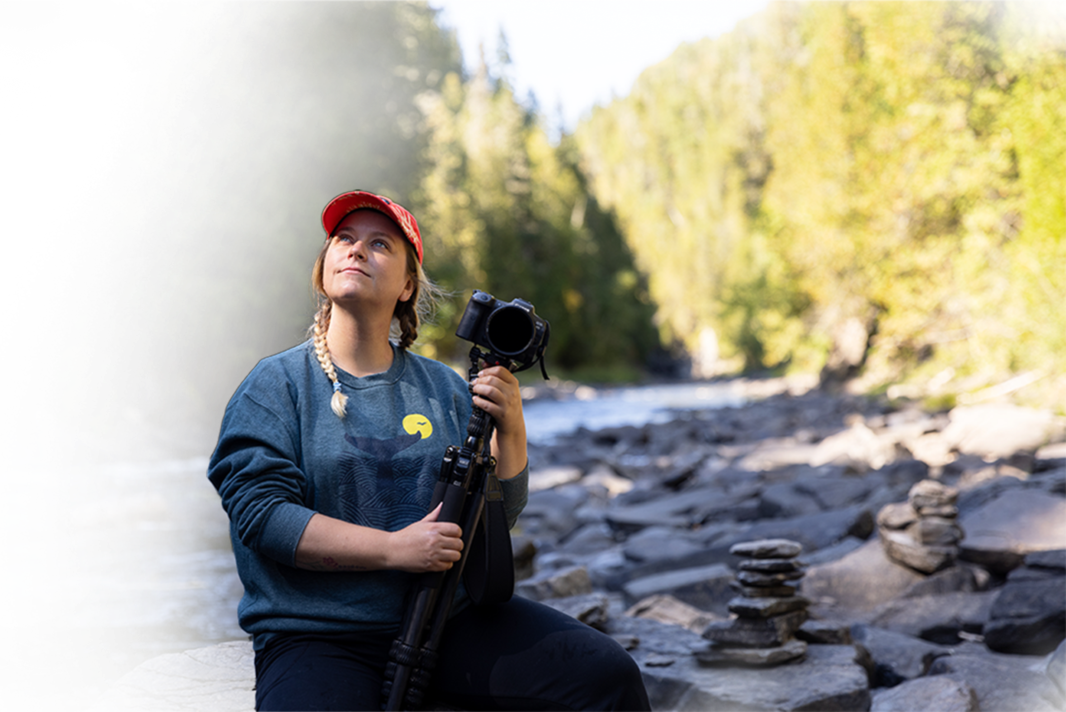 Photographer with camera